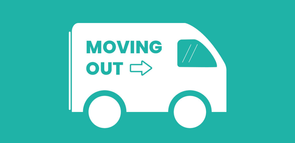 Moving out van